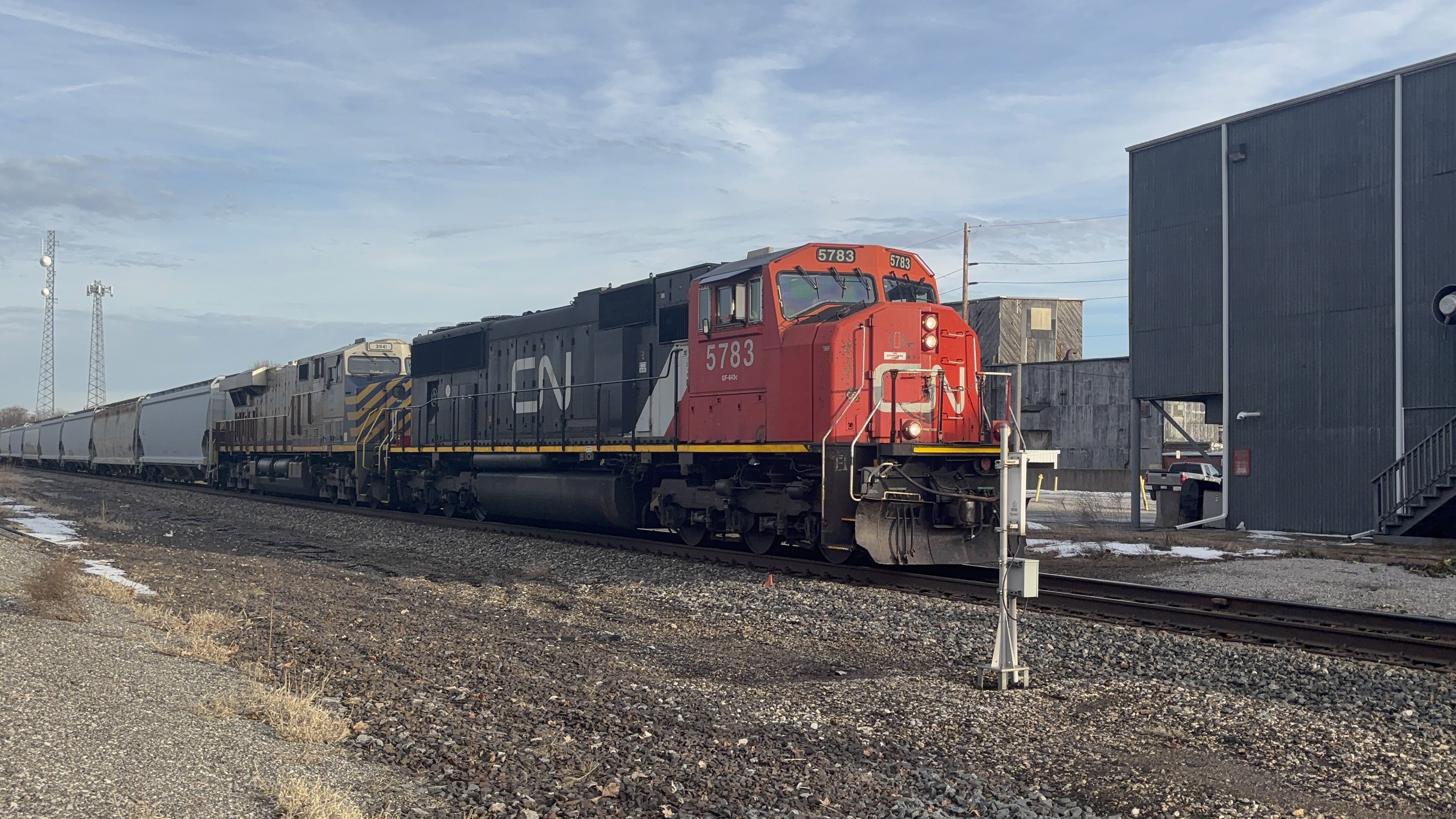 CN #5783, an SD75I. February 24, 2025.