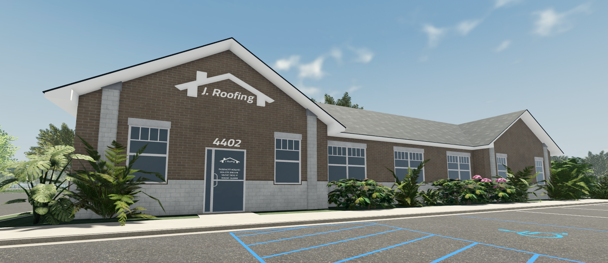 "J. Roofing" business.