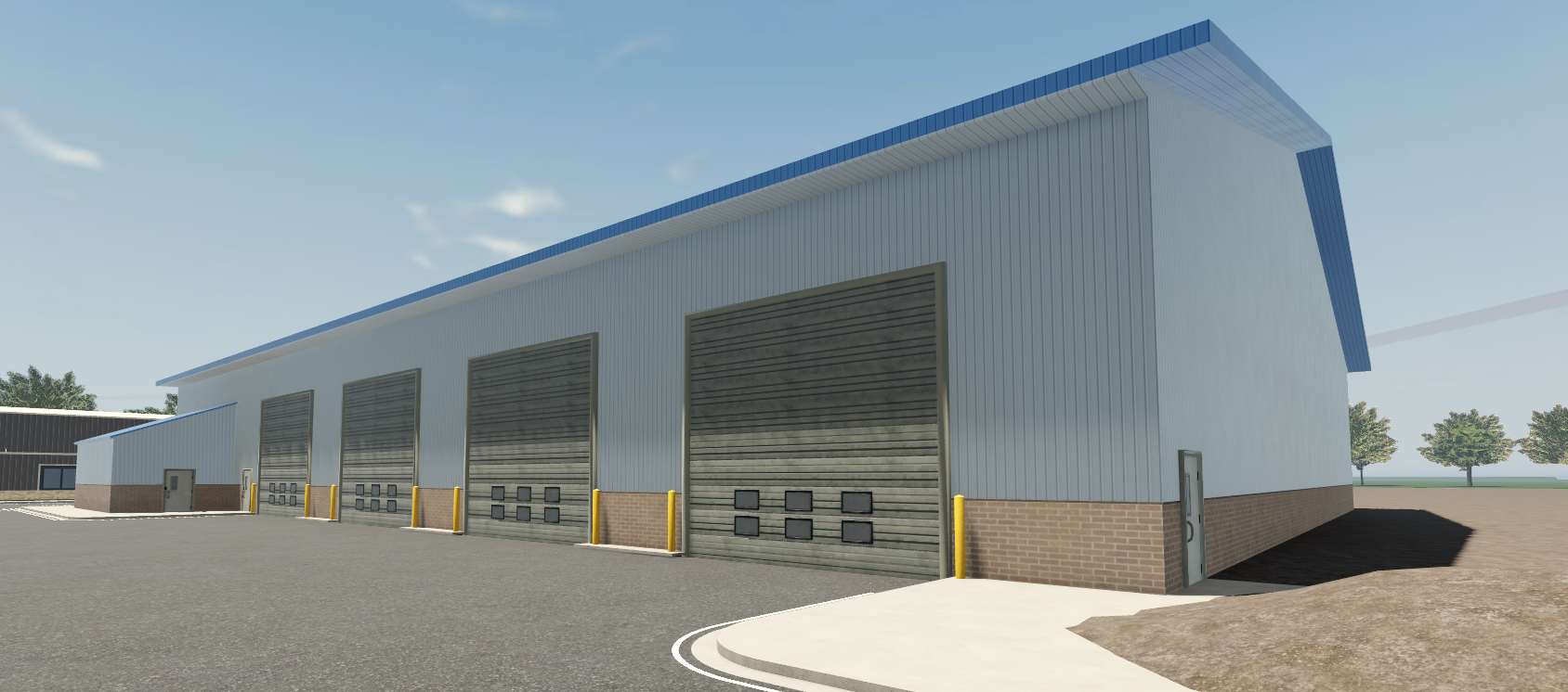 High-performance industrial warehouse.