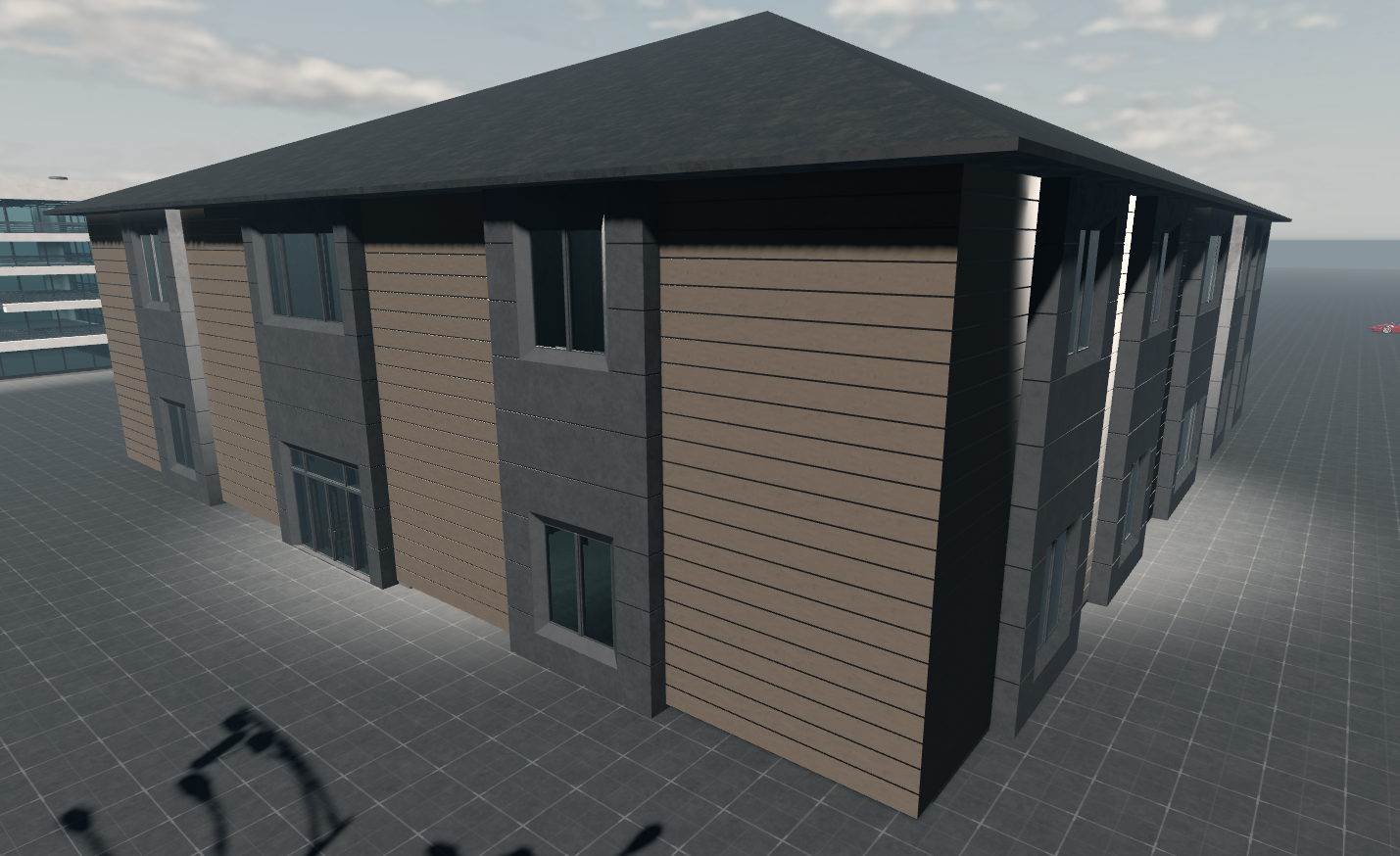 Apartment building.