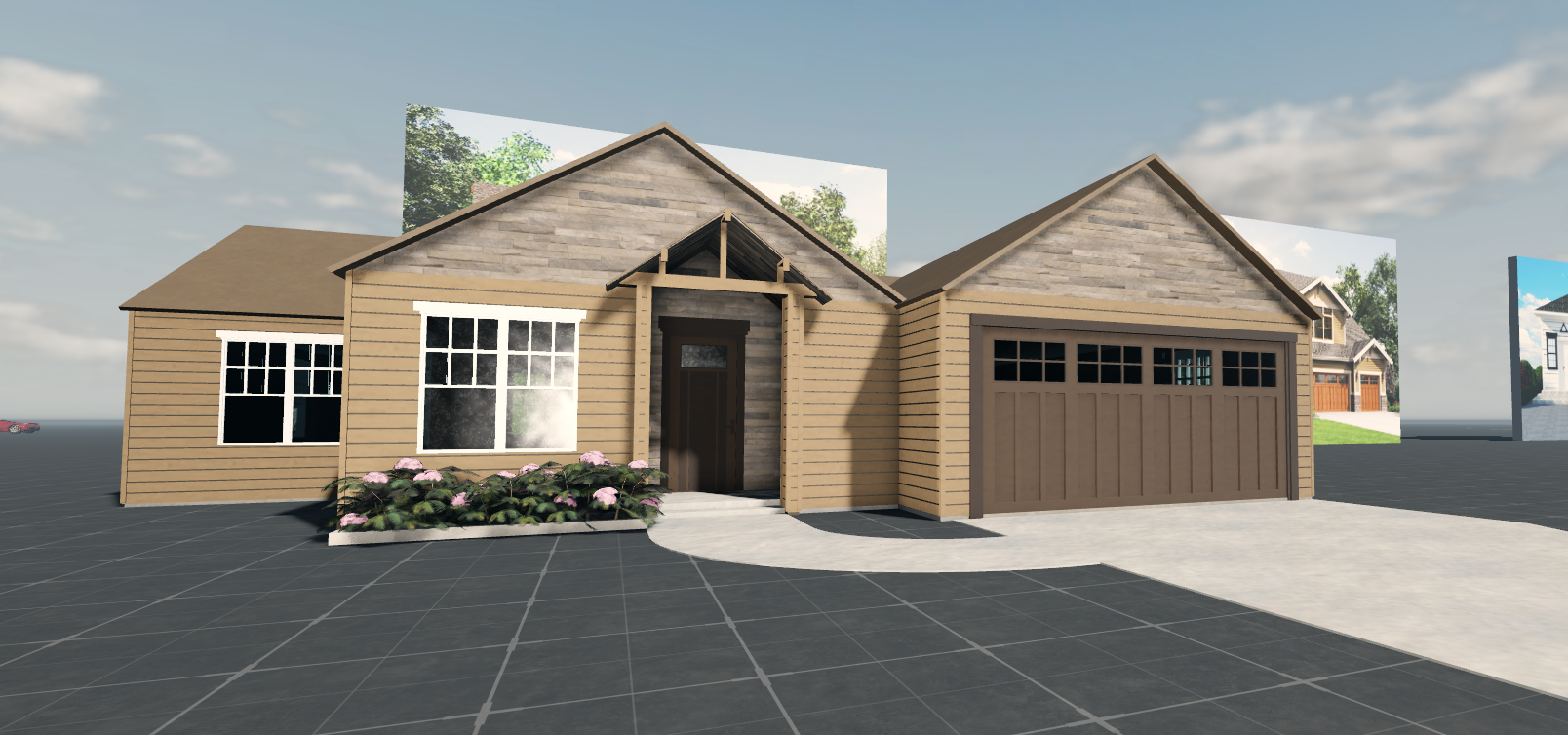 House, no interior.