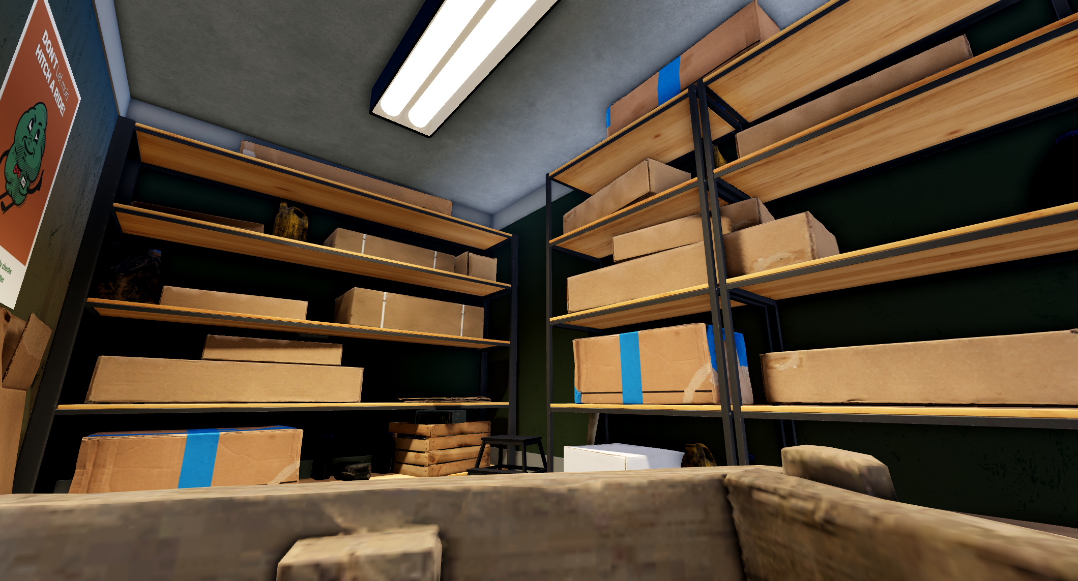 Inside a business.