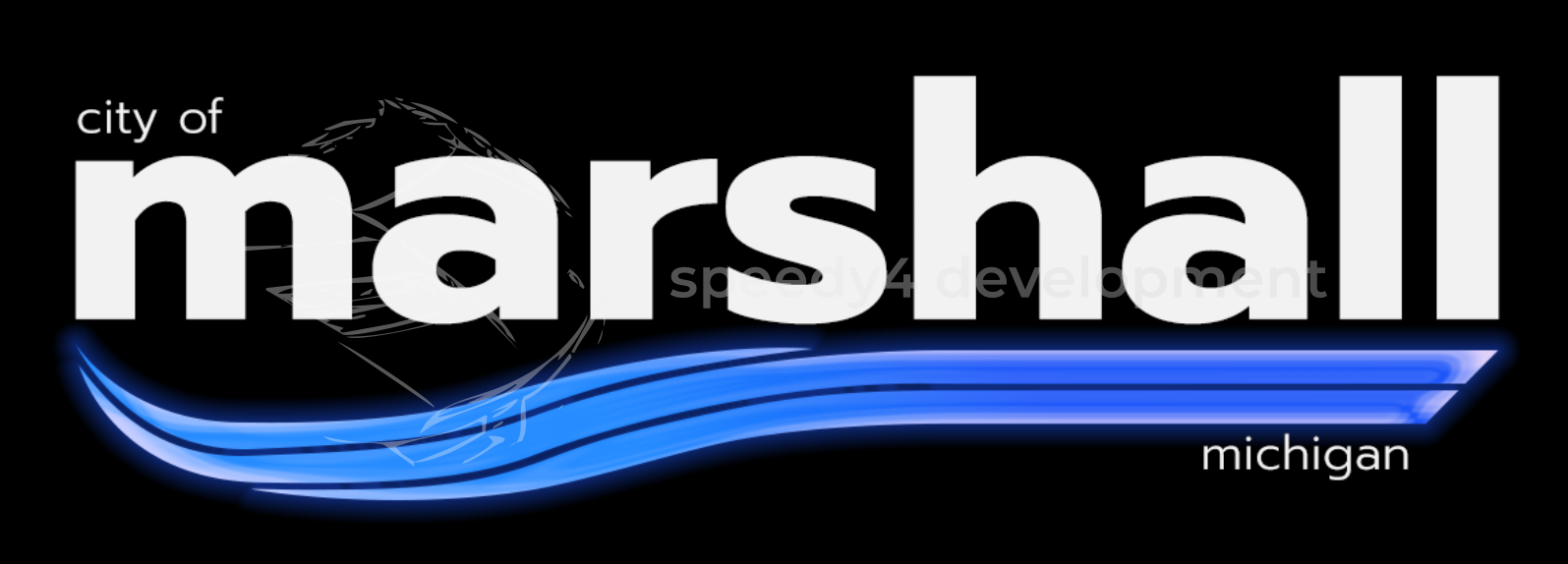 Marshall "Blue Flame" official wordmark.