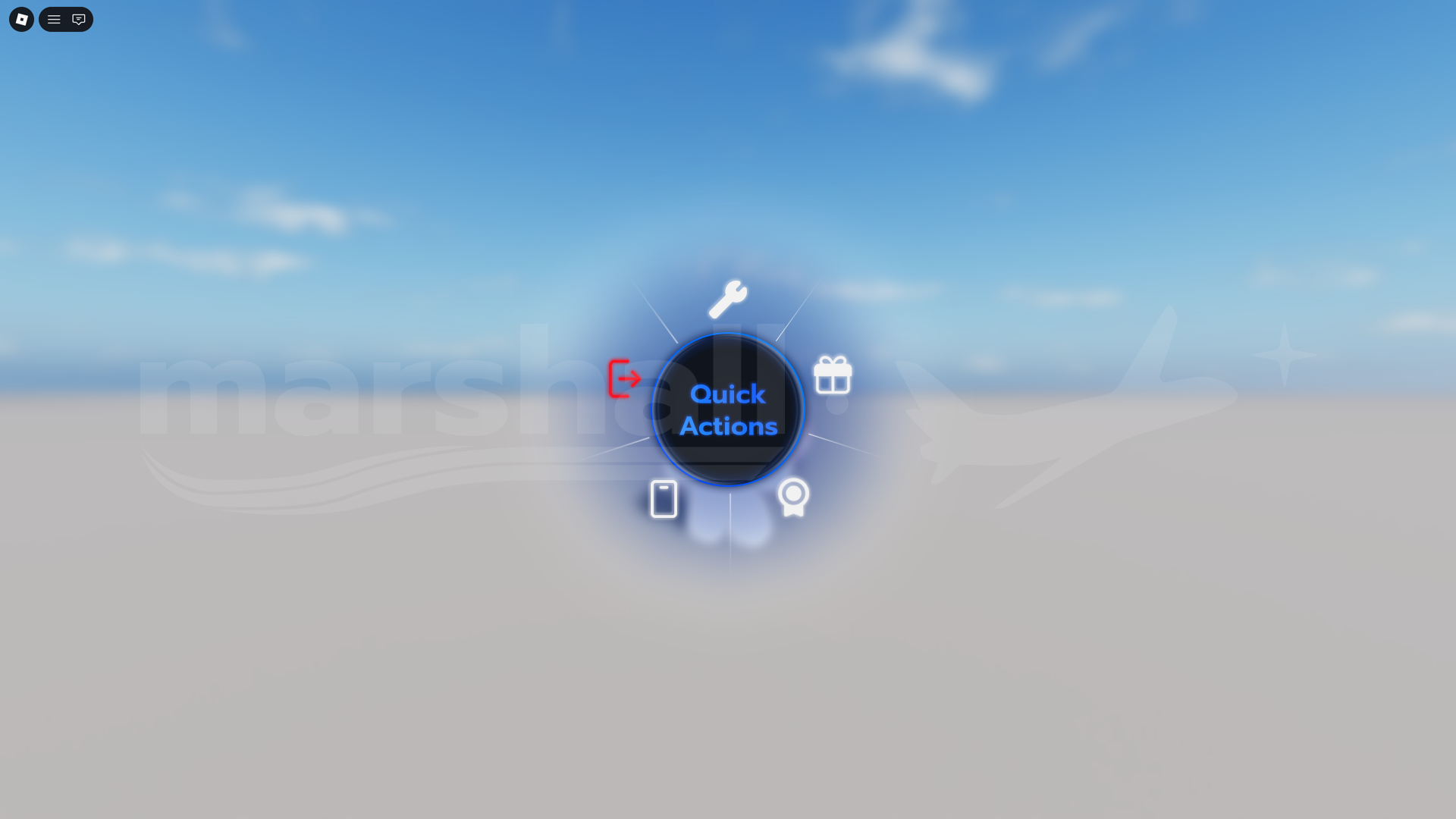 Marshall Quick Actions menu.