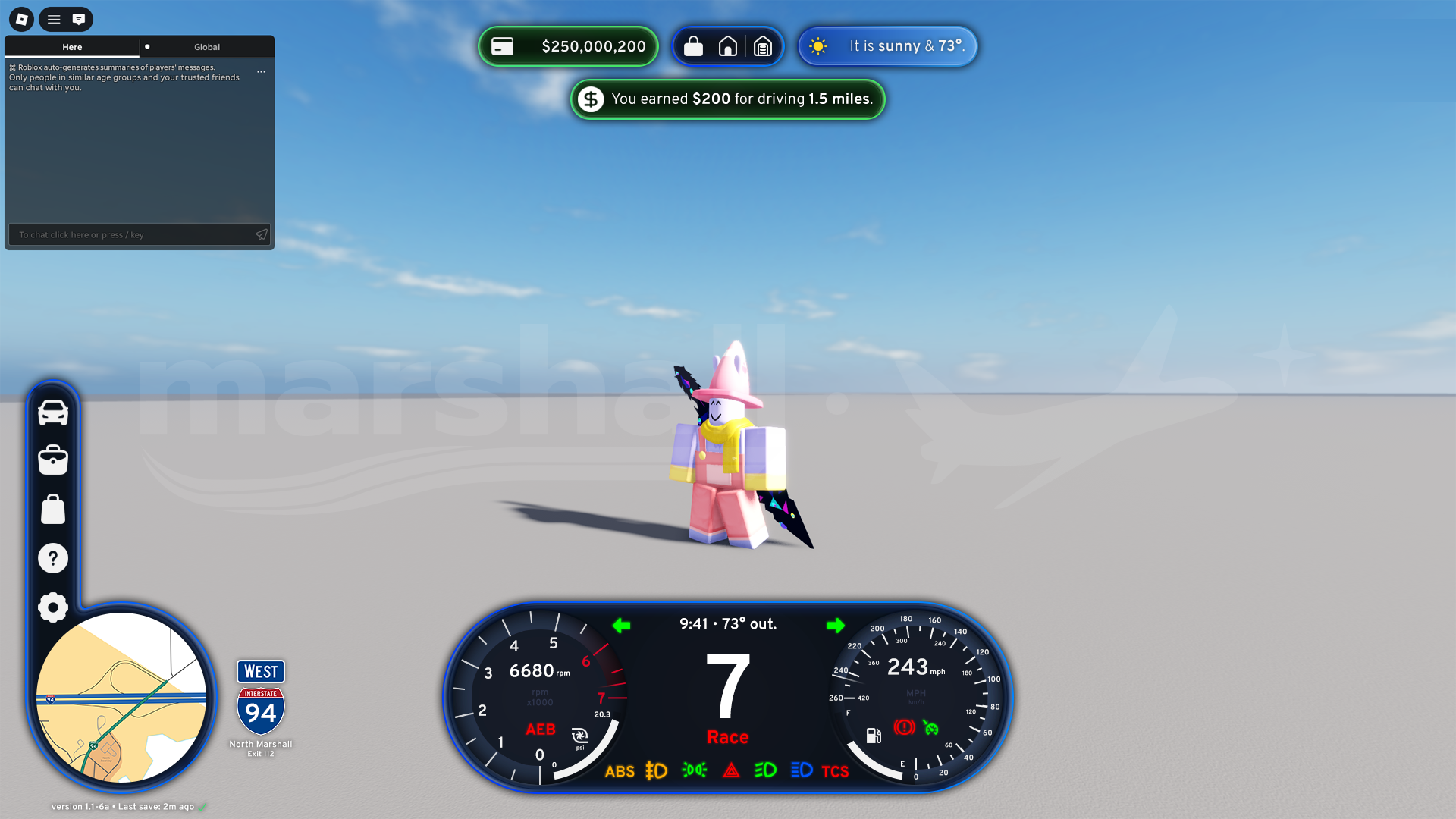 Marshall (semi-)final HUD + vehicle gauge cluster.