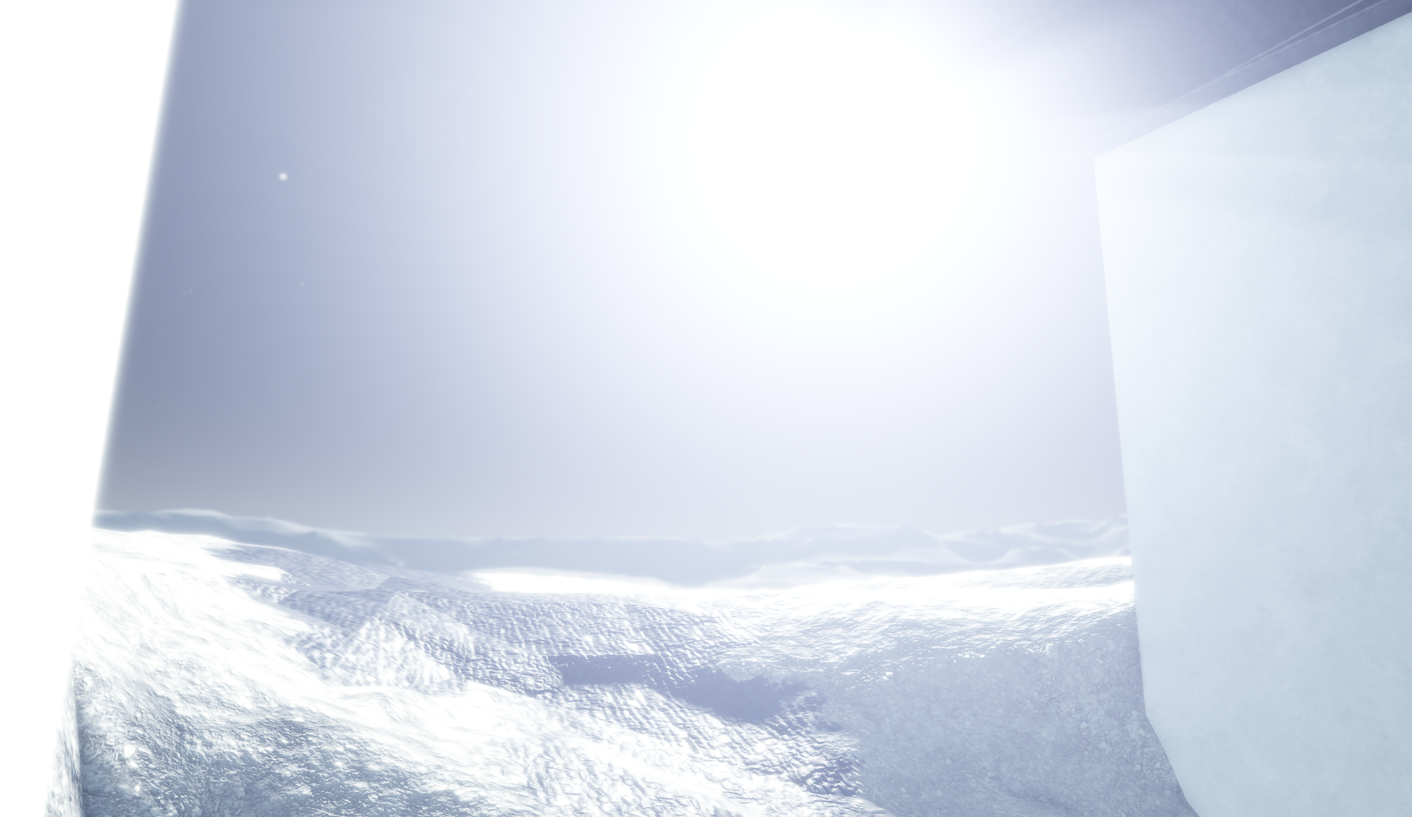 Just outside an inbuilt settlement on a planet very close to its star.