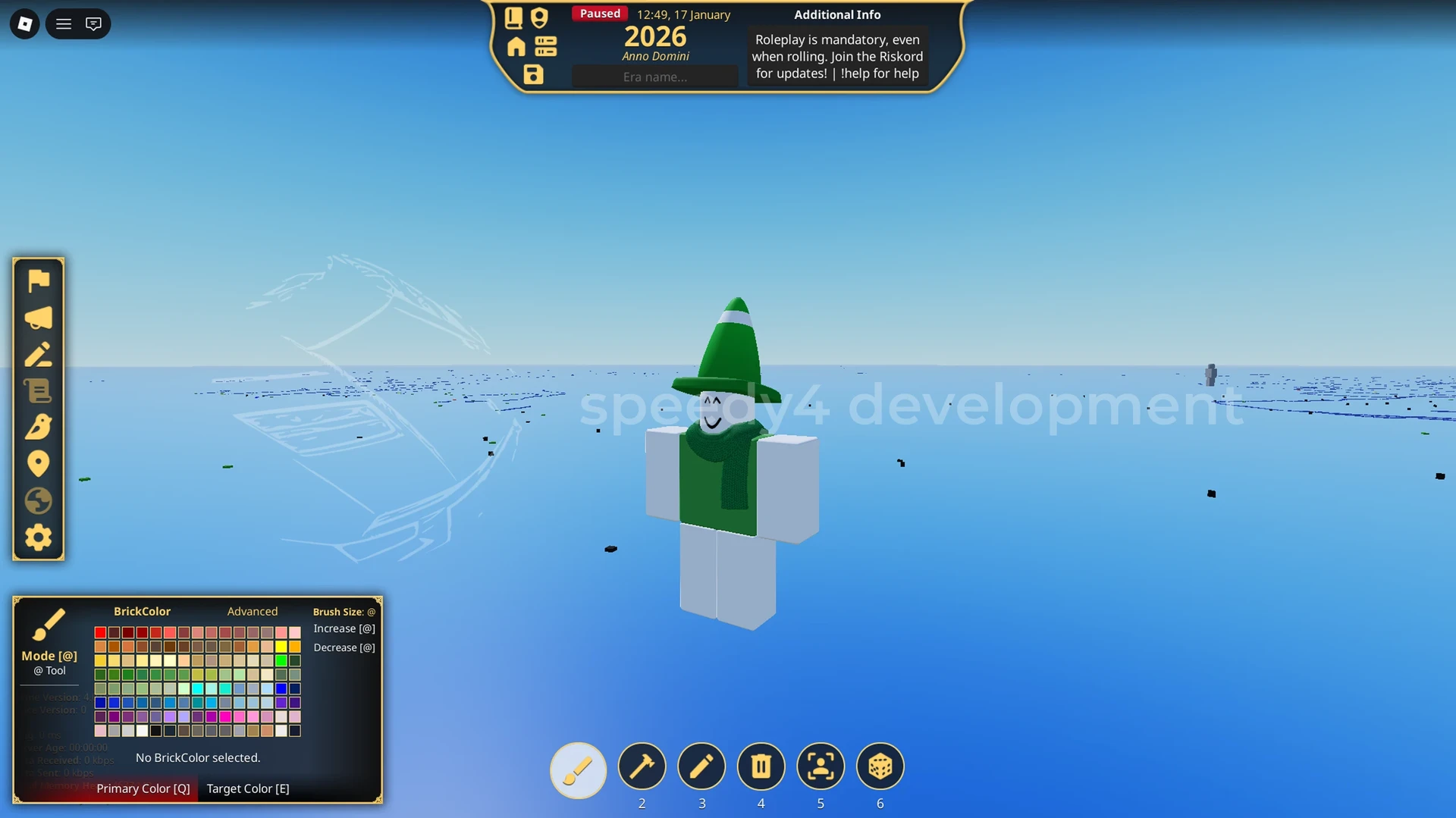 The brush tool. You use this to paint the map.
