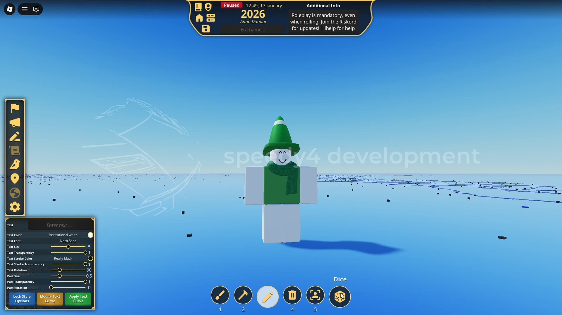 The modify tool. Place cities/forts and change them with this. Also visible is hovering over an inactive tool.